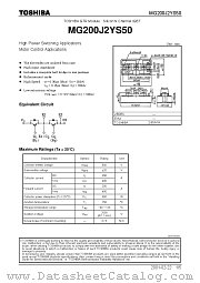 MG200J2YS50 datasheet pdf TOSHIBA
