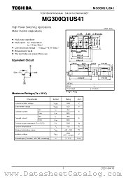 MG300Q1US41 datasheet pdf TOSHIBA
