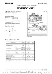 MG300Q1US51 datasheet pdf TOSHIBA