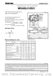 MG400J1US51 datasheet pdf TOSHIBA