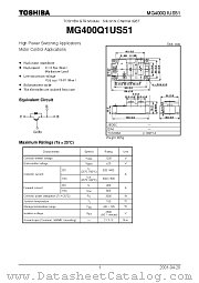 MG400Q1US51 datasheet pdf TOSHIBA