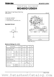 MG400Q1US65H datasheet pdf TOSHIBA