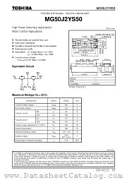 MG50J2YS50 datasheet pdf TOSHIBA
