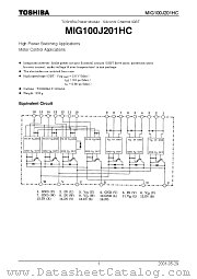 MIG100J201HC datasheet pdf TOSHIBA