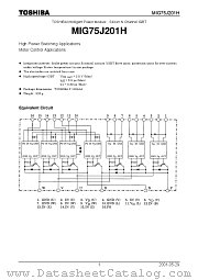 MIG75J201H datasheet pdf TOSHIBA