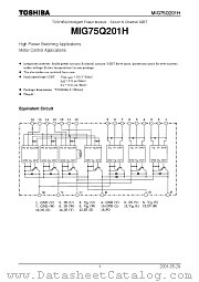 MIG75Q201H datasheet pdf TOSHIBA