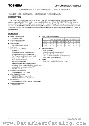 TC58FVM7T2AFT80 datasheet pdf TOSHIBA