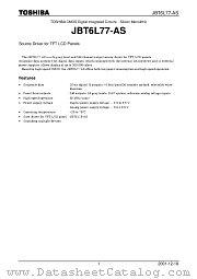 JBT6L77-AS datasheet pdf TOSHIBA