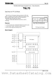 T6L70 datasheet pdf TOSHIBA