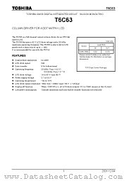 T6C63 datasheet pdf TOSHIBA
