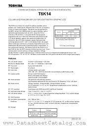 T6K14 datasheet pdf TOSHIBA