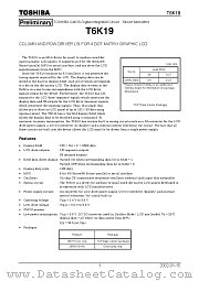 T6K19 datasheet pdf TOSHIBA