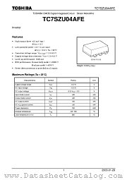 TC7SZU04AFE datasheet pdf TOSHIBA