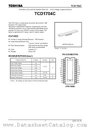 TCD1704C datasheet pdf TOSHIBA