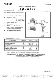 TODX283 datasheet pdf TOSHIBA
