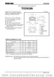 TODX286 datasheet pdf TOSHIBA