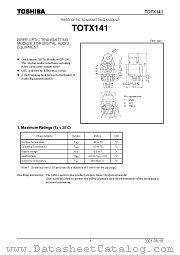 TOTX141 datasheet pdf TOSHIBA