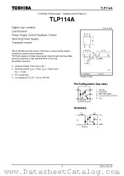 TLP114A datasheet pdf TOSHIBA