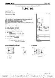 TLP176G datasheet pdf TOSHIBA