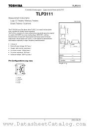 TLP3111 datasheet pdf TOSHIBA