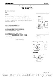 TLP597G datasheet pdf TOSHIBA
