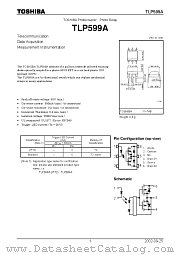 TLP599A datasheet pdf TOSHIBA