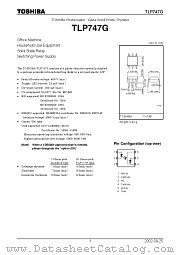 TLP747G datasheet pdf TOSHIBA