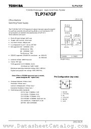 TLP747GF datasheet pdf TOSHIBA