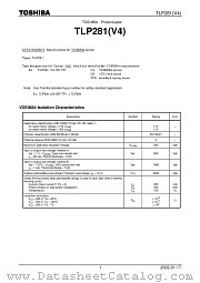 TLP281(V4) datasheet pdf TOSHIBA
