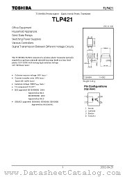 TLP421 datasheet pdf TOSHIBA