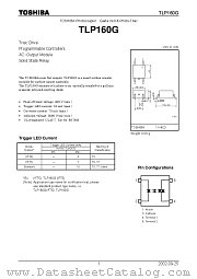 TLP160G datasheet pdf TOSHIBA