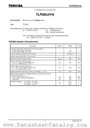 TLP260J(V4) datasheet pdf TOSHIBA