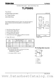 TLP560G datasheet pdf TOSHIBA