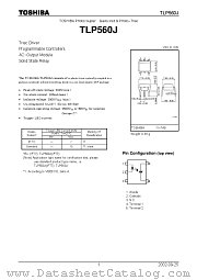 TLP560J datasheet pdf TOSHIBA