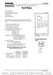 TLP763J datasheet pdf TOSHIBA