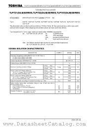 TLP747(M)SERIES datasheet pdf TOSHIBA