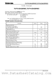 TLP731(D4)SERIES datasheet pdf TOSHIBA