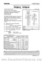 TPS812 datasheet pdf TOSHIBA