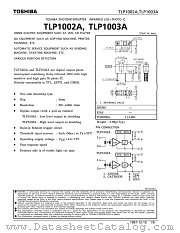 TLP1003A datasheet pdf TOSHIBA
