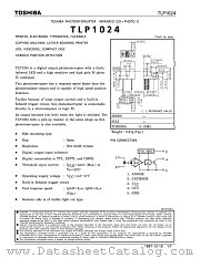 TLP1024 datasheet pdf TOSHIBA
