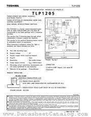 TLP1205 datasheet pdf TOSHIBA