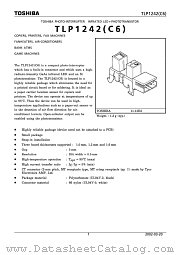TLP1242(C6) datasheet pdf TOSHIBA