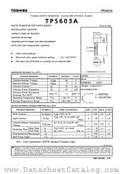TPS603A datasheet pdf TOSHIBA