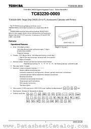 TC83220-0009 datasheet pdf TOSHIBA
