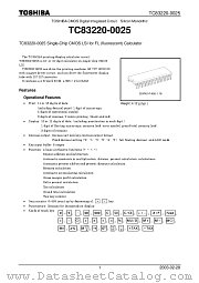 TC83220-0025 datasheet pdf TOSHIBA
