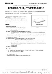 TC83230-0011 datasheet pdf TOSHIBA