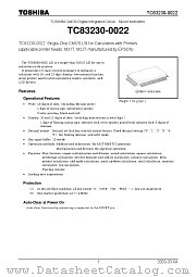 TC83230-0022 datasheet pdf TOSHIBA