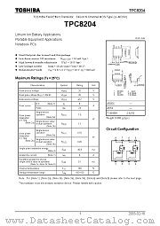 TPC8204 datasheet pdf TOSHIBA