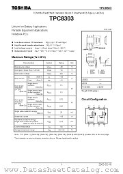 TPC8303 datasheet pdf TOSHIBA