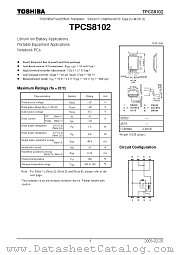 TPCS8102 datasheet pdf TOSHIBA